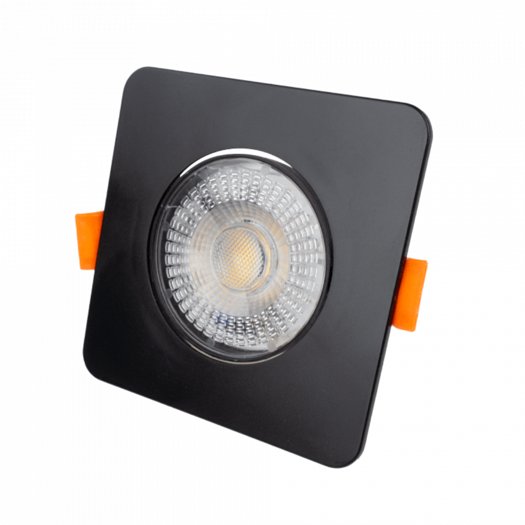 Gaismeklis LED, iebūvējams, Downlight, melns, ar maināmu jaudu - 3W/5W/7W un spektru - 3000K/4000K/6500K (CCT), ECOLIGHT