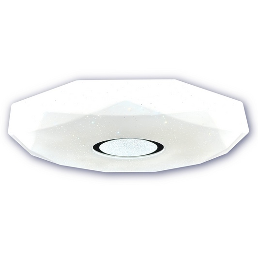 Griestu dimējams LED gaismeklis ar pulti, 24W, 3090lm, 3000-6500K, IP44, Ø395mm, Spector Light