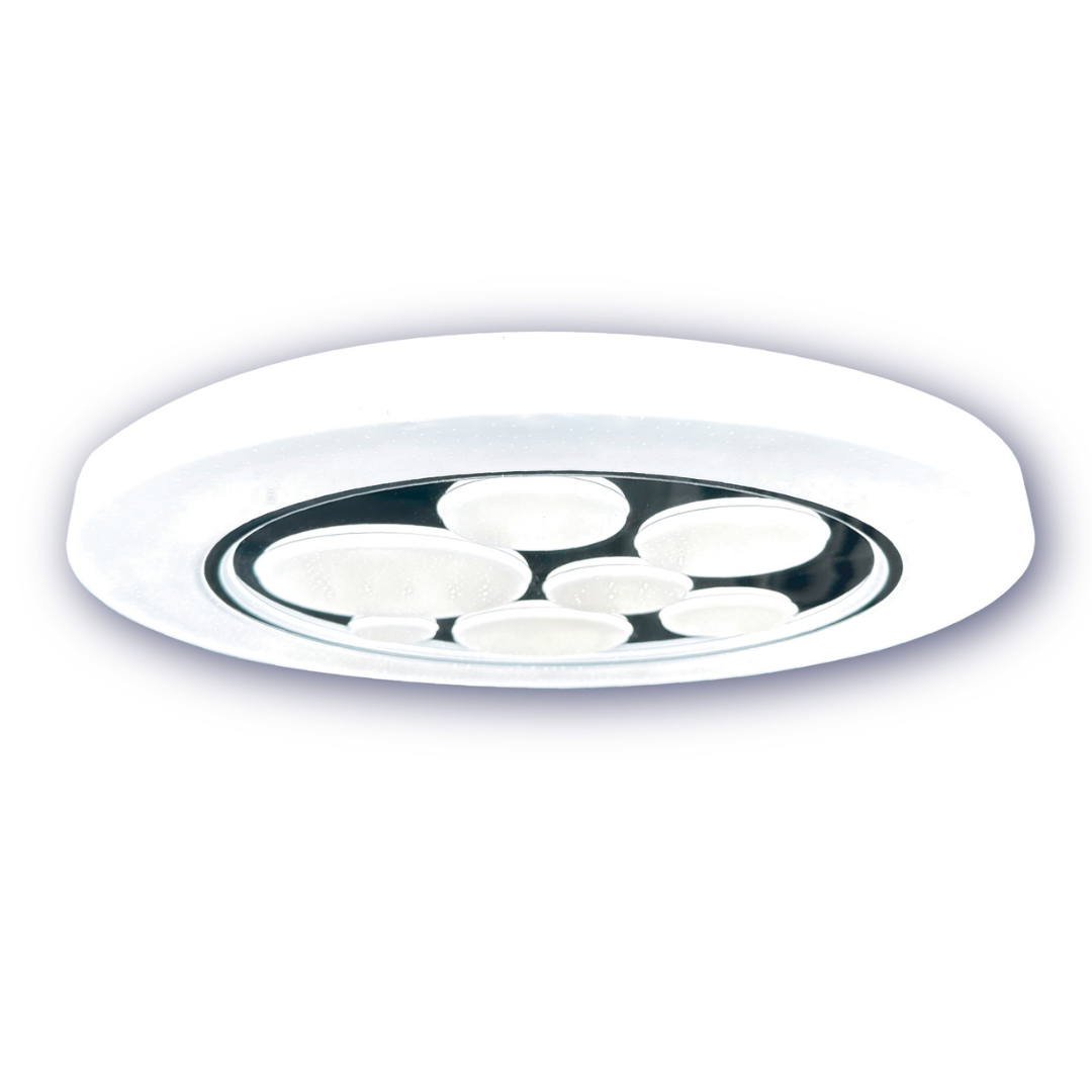 Griestu dimējams LED gaismeklis ar pulti, 24W, 3090lm, 3000-6500K, IP44, Ø390mm, Spector Light