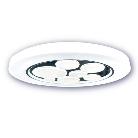 Griestu dimējams LED gaismeklis ar pulti, 48W, 6050lm, 3000-6500K, IP44, Ø490mm, Spector Light
