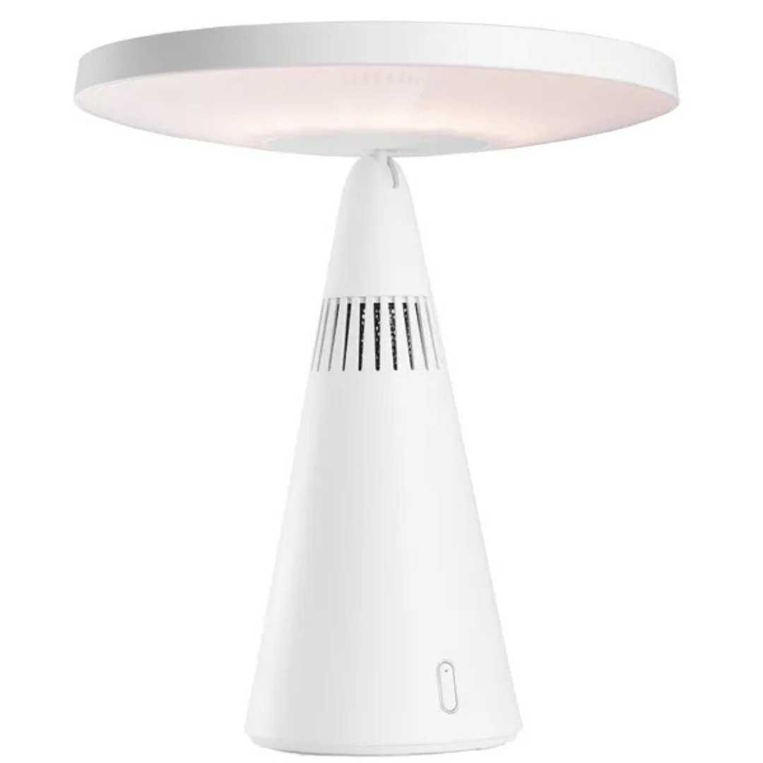 Galda lampa - spogulis, Makeup spogulis, 9W, 350lm, 2800-4200 K, uzlādējama 3000 mAh (uz pilnas uzlādes darbojas 5 stundas), var regulēt spožumu, THORGEON