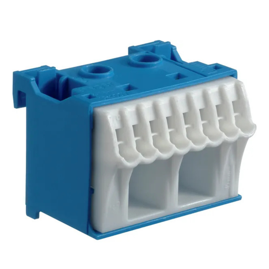 Nulles klemme 10, QC, N, 2x16mm2+8x4mm2, Hager