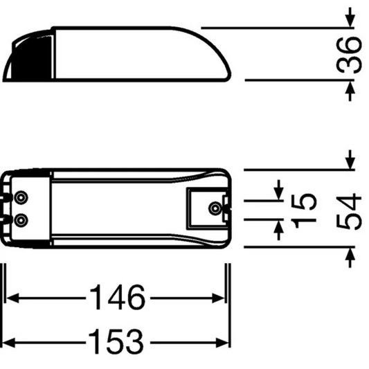 Barošanas bloks, 150W, IP20, 11.5V DC, HALOTRONIC-COMPACT – HTM, HTN, OSRAM