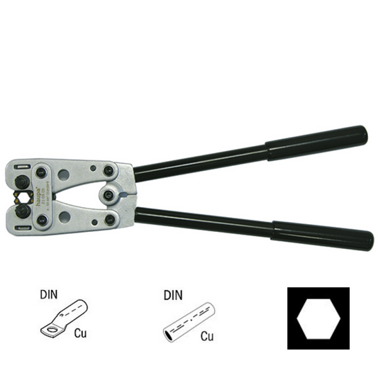 Izliektas presknaibles, 6-50mm2, DIN, seššķautņu apspiede, HAUPA