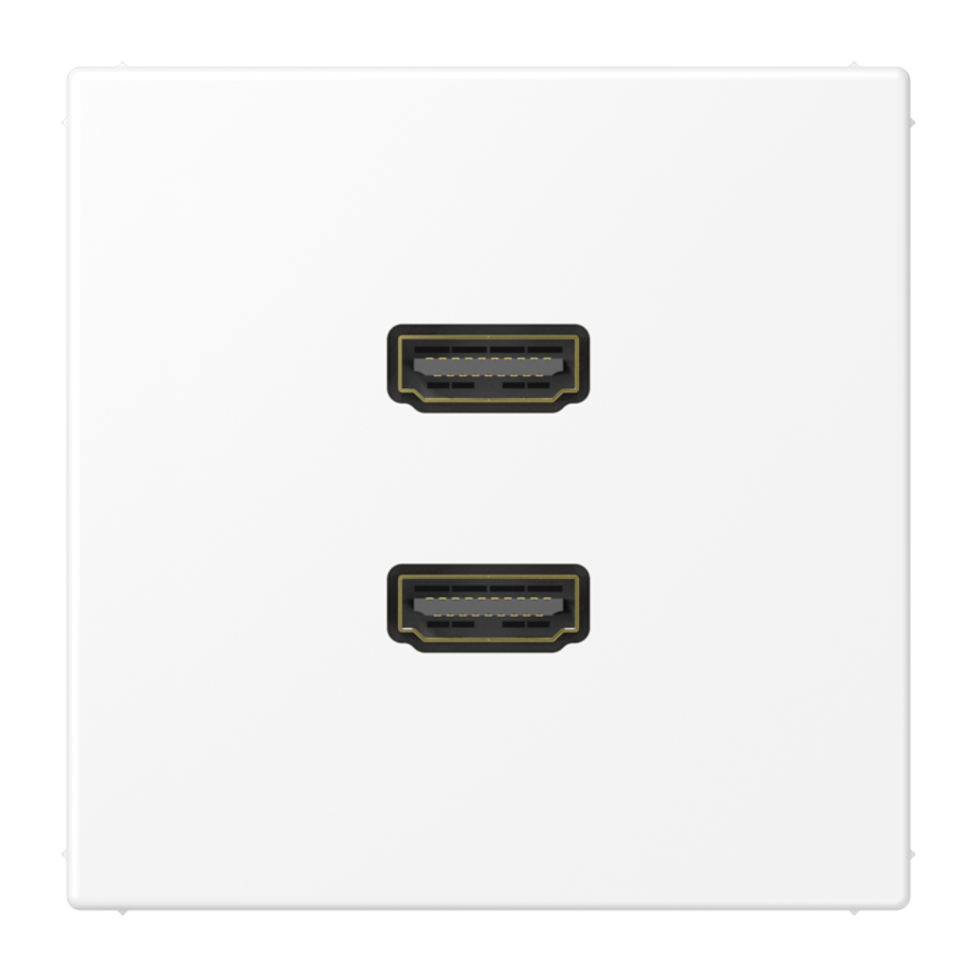 Multivides termināls 2 x HDMI, matēts sniegbalts, LS990