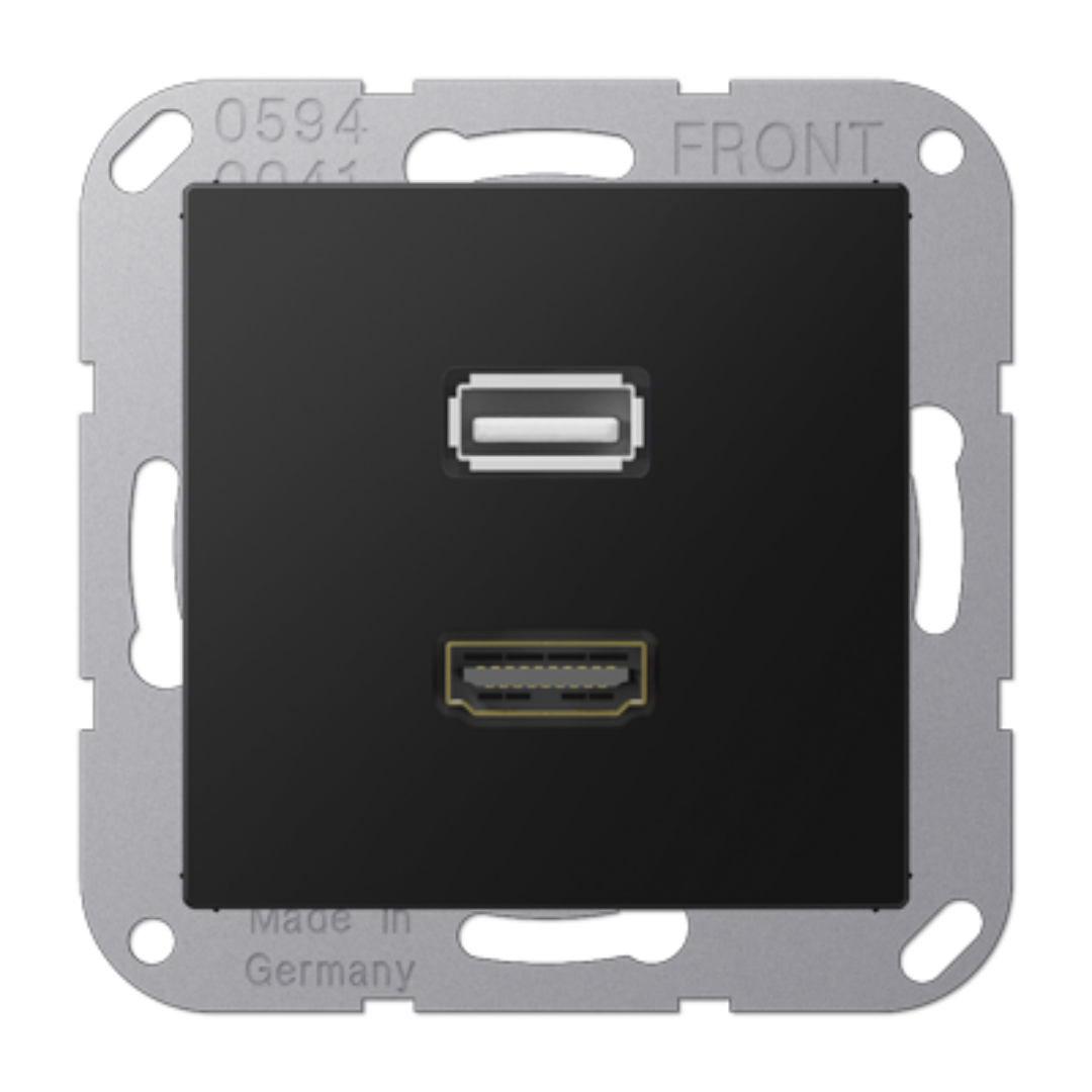 Multivides termināļi HDMI / USB 2.0, matēts grafīta melns, A500