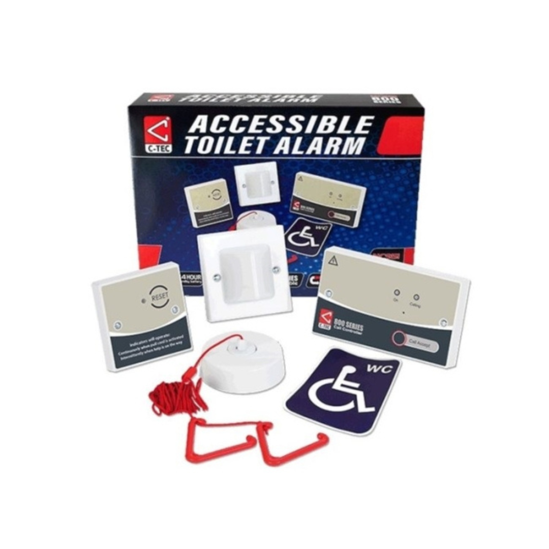 Invalīdu WC trauksmes izsaukuma sistēmas komplekts 800 Series, NC951, C-Tec