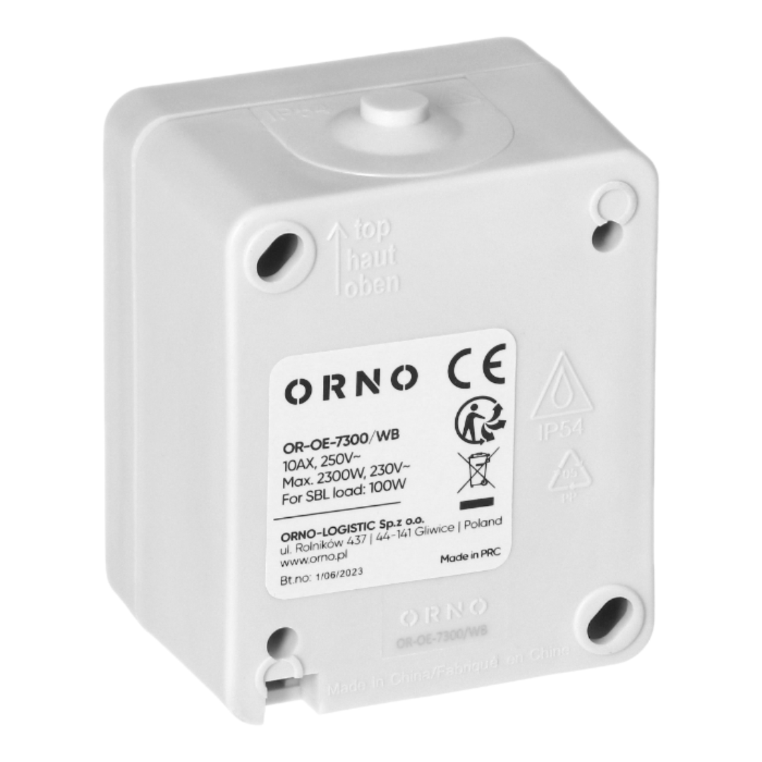 Slēdzis 1-pola IP54, virsapmetuma, ORNO