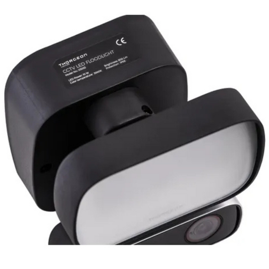 Prožektors LED ar kustības sensoru un videokameru, ССTV, 10W, 3000K, 800Lm, IP66, THORGEON
