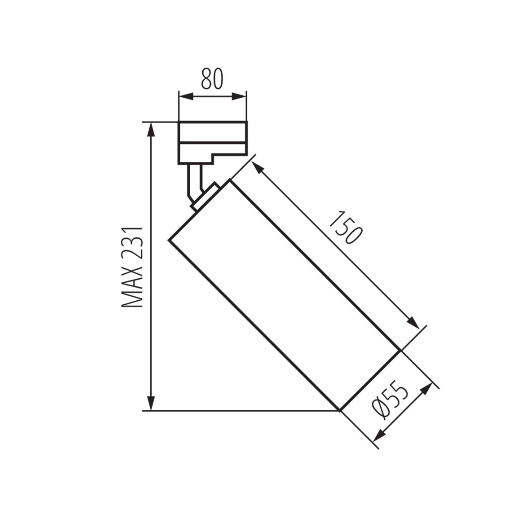Gaismeklis spot 3F sliedei, balts, GU10, max 10W (LED), IP20, 220-240V, ATL2 GU10-W, Kanlux