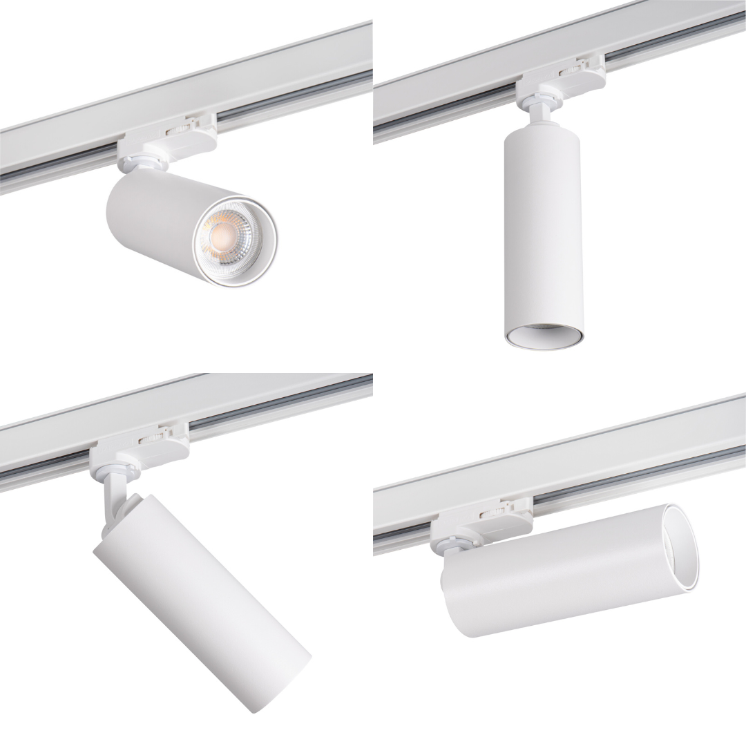Gaismeklis spot 3F sliedei, balts, GU10, max 10W (LED), IP20, 220-240V, ATL2 GU10-W, Kanlux