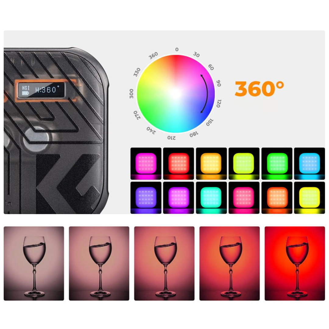 LED lampa, 2500-9900K + RGB, KF34.036, K&F Concept