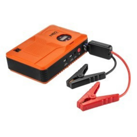 Akumulatora starteris, gaisa kompresors 3.5 BAR, LED prožektors, power bank 14Ah, 1xUSB-A 1A, 1xUSB-A 2A, NEO TOOLS
