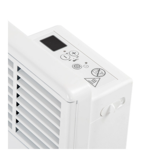 Konvektors sienas 2500W, BL, 900x440mm, balts, BASIC D, INTUIS