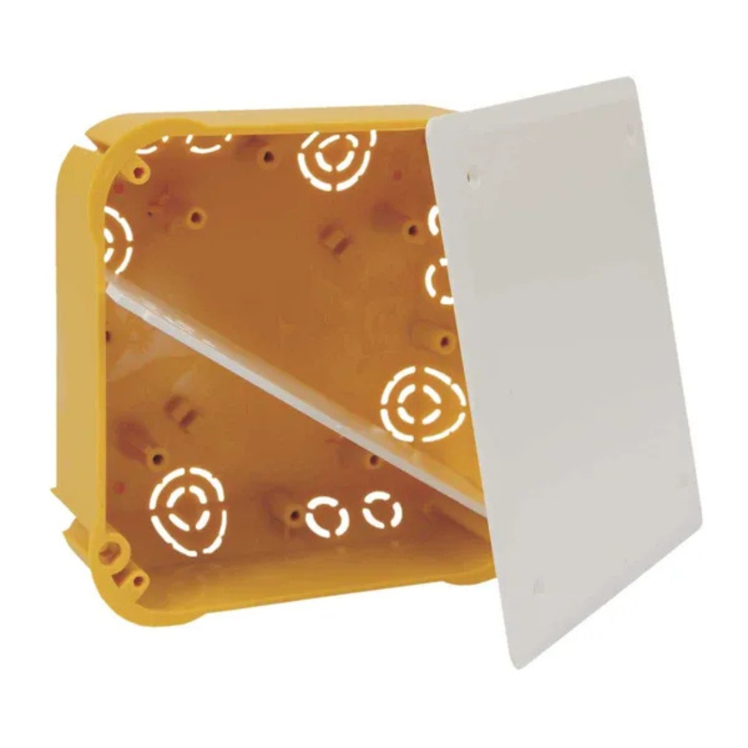 Nozarkārba reģiša un betona sienai ar vāku, 115x115x43mm, KOPOS