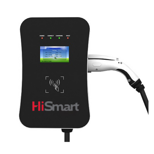 Uzlādes stacija ar vadu 5m, 22kW, 3- fāzīga, 380VAC, 32A, Type 2, IP65, HiSmart