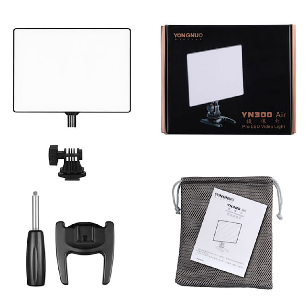 YONGNUO YN300 AIR 3200-5600K lampa + NPF770 akumulators un MITOYA lādētājs