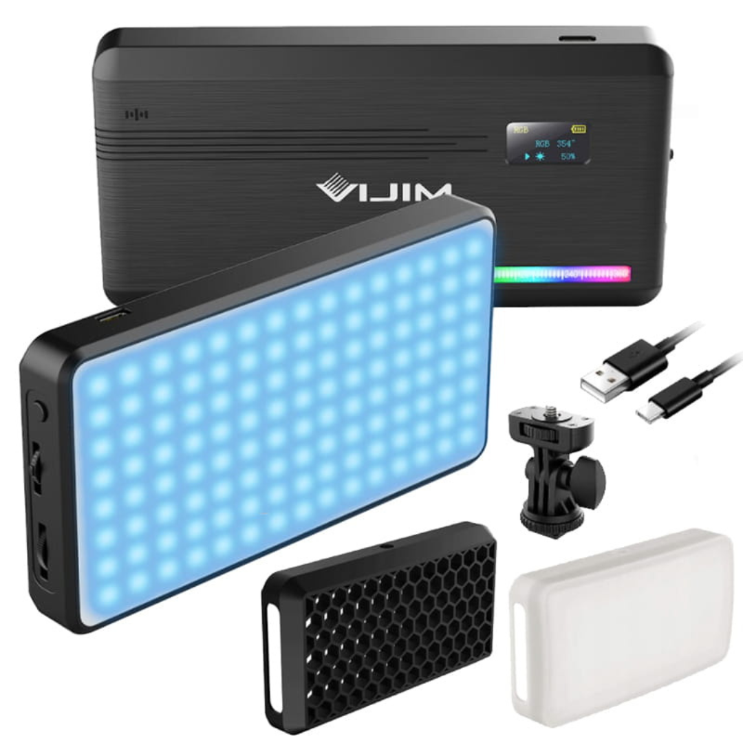 LED lampa VIJIM, VL196, 2500-9000K + RGB, Ulanzi