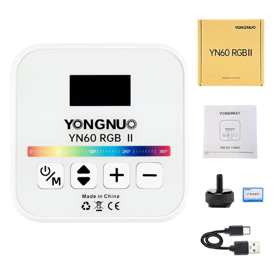 Mini LED lampa YN60 II, 2500-9900K + RGB, YONGNUO