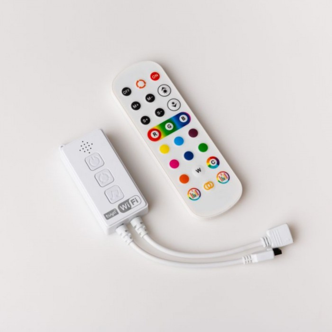 Viedā LED lente, komplekts, 7.2W/m, RGB, IP20, 5m, ar vadības iespēju no telefona - Tuya, ECOLIGHT