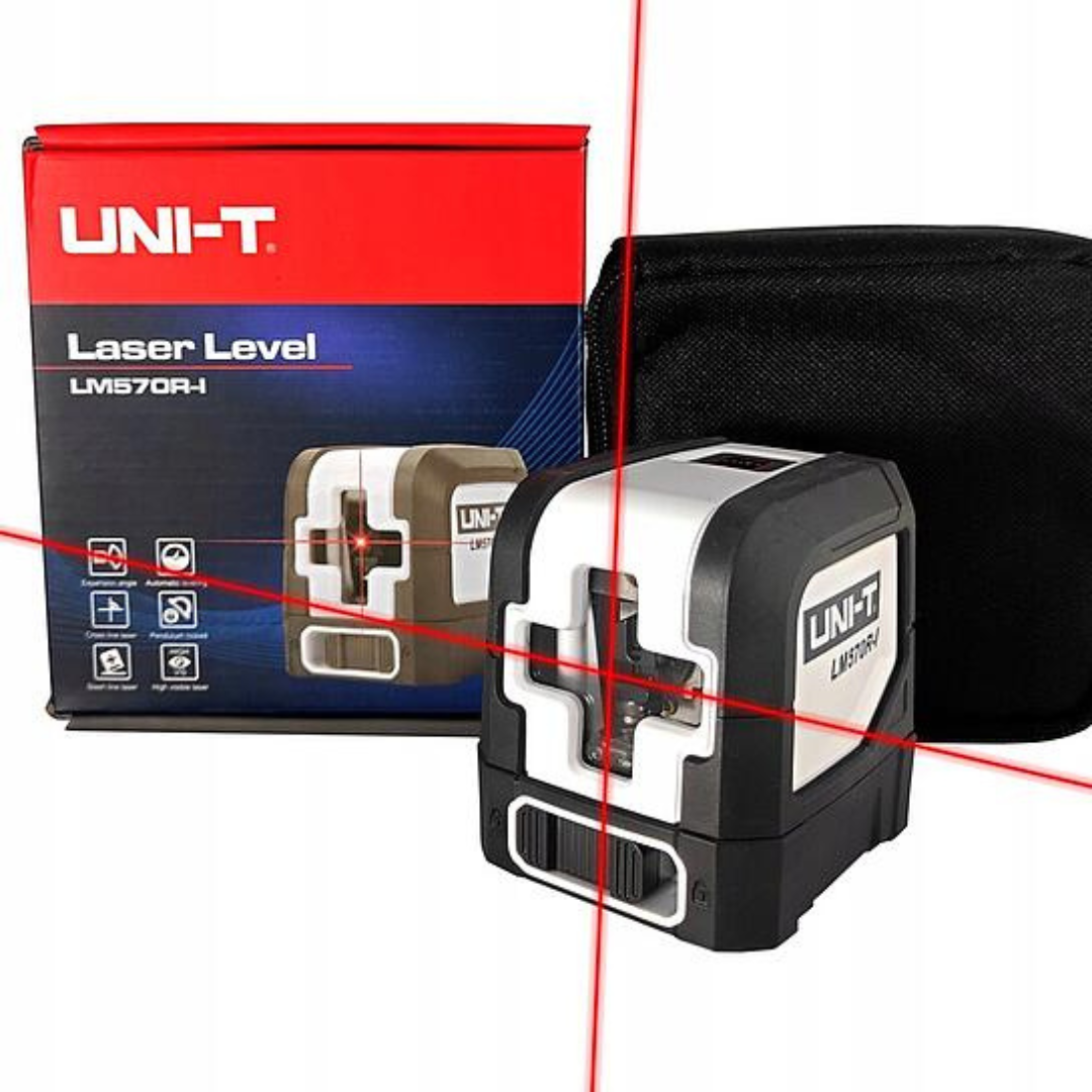Lāzera līmeņrādis 110gr., krustlīnija, sarkans, LM570R-I, UNI-T