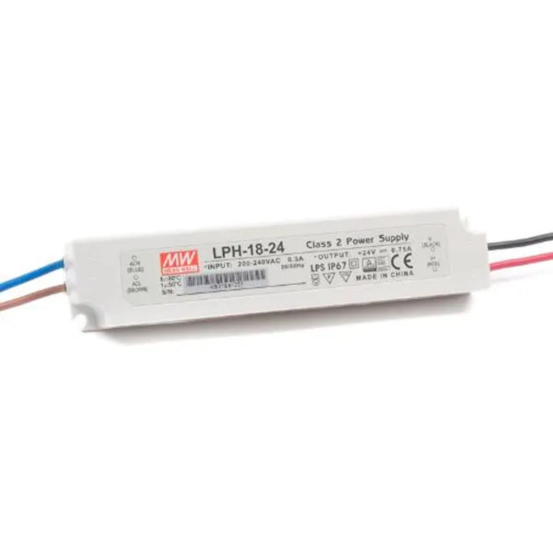 LED barošanas bloks, 24V DC, 0.75A, 18W, IP67, MEAN WELL