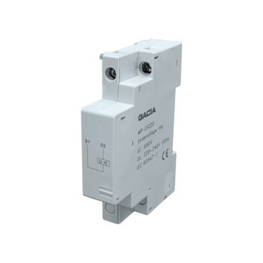 Motora aizsardzības automātslēdža minimālā sprieguma atvienotājs, AC 220V, MP-UV220, GACIA