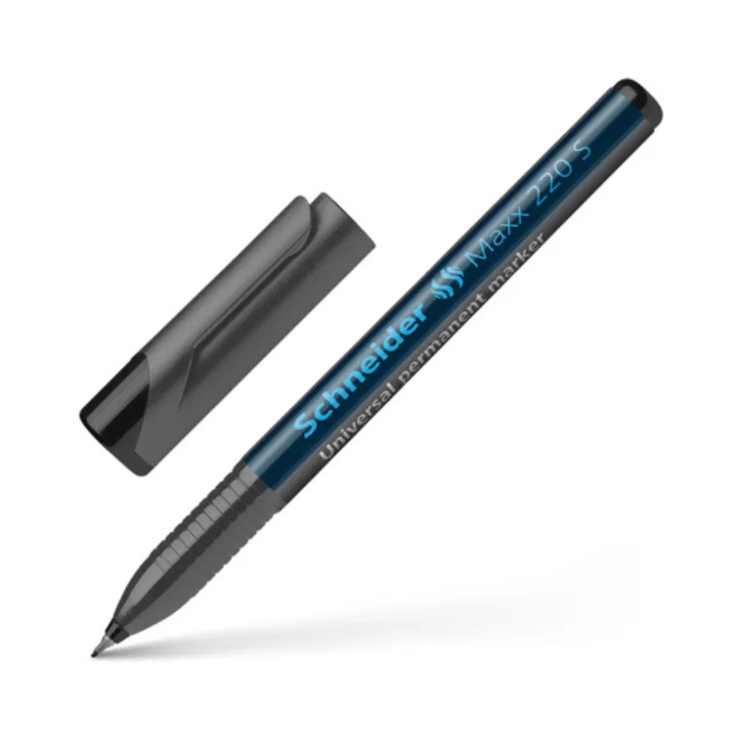 Noturīgs permanents marķieris, melns, 0.4mm, Schneider