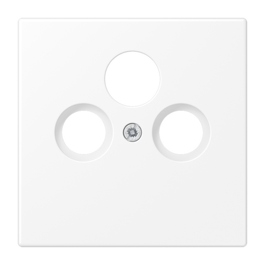 Nosegplāksne SAT/TV ligzdai, matēta sniegbalta, LS990