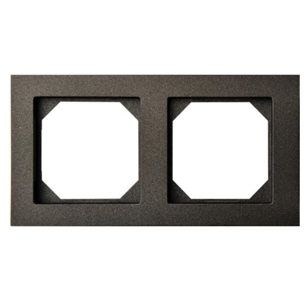 Rāmis 2-vietīgs (bez atstarpes no sienas), melns, Liregus EPSILON