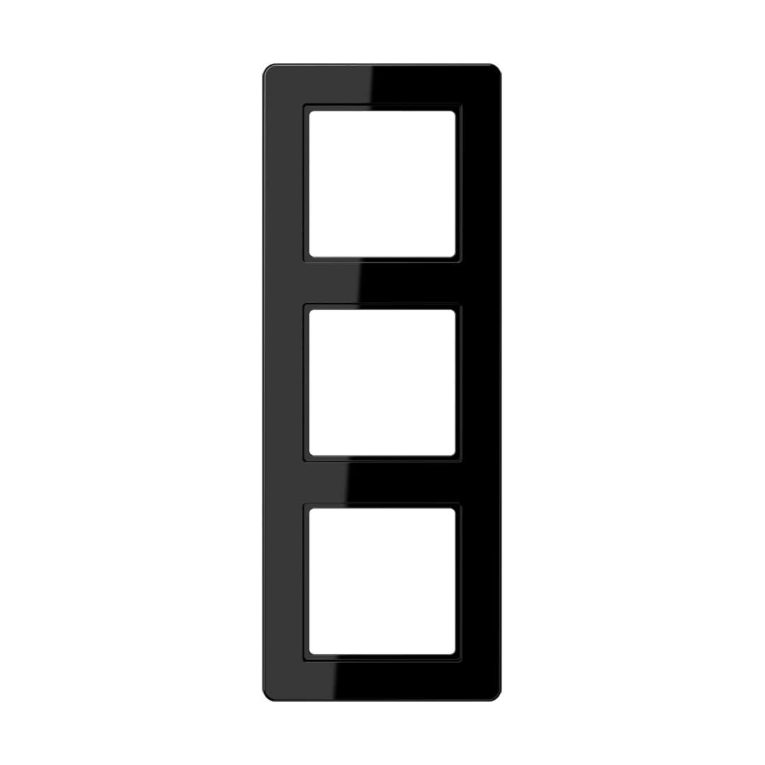 Rāmis 3-vietīgs, melns, A FLOW