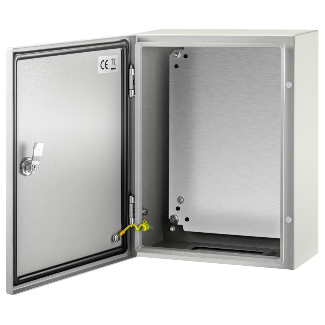 Metāla sadalne ar montāžas plati, IP66, 500x500x250mm (augstums x platums x dziļums)