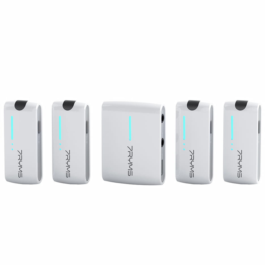 7Ryms iRay DW40 bezvadu mikrofonu komplekts, balts