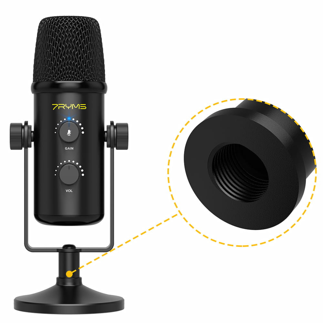 7Ryms AT20 galda kondensatora mikrofons (USB-C / USB-A)