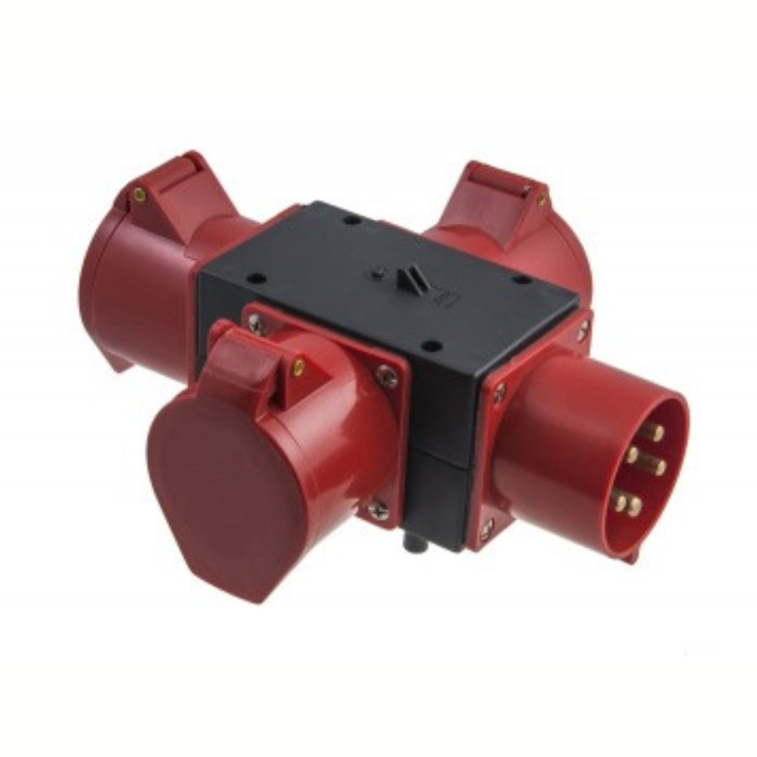 Rozešu sadalne, 3x32A/5p, ievaddakša 32A/5p, IP44, Pawbol