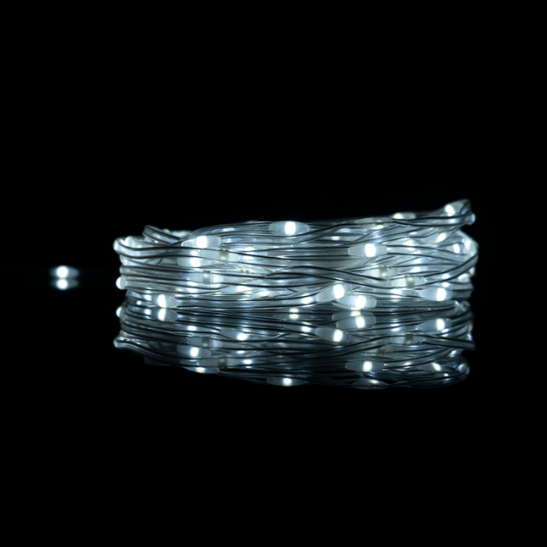 LED ziemassvētku virtene, Magic lights, 300 LED, 6500K, 30m, DC5V, IP65/IP20, Bluetooth