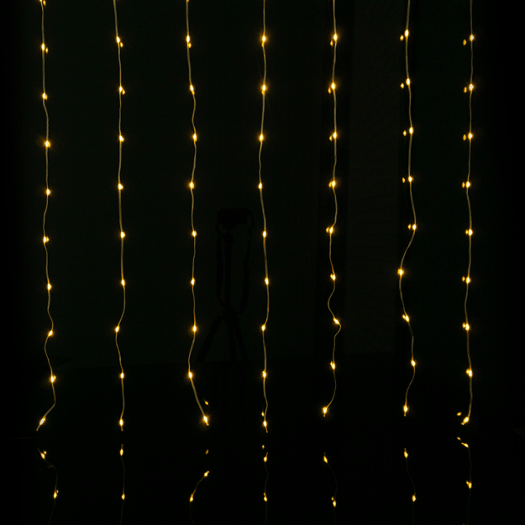 LED ziemassvētku virtene, Magic lights, 200 LED, 3000K, 3m x 1m, DC5V, IP65/IP20, Bluetooth