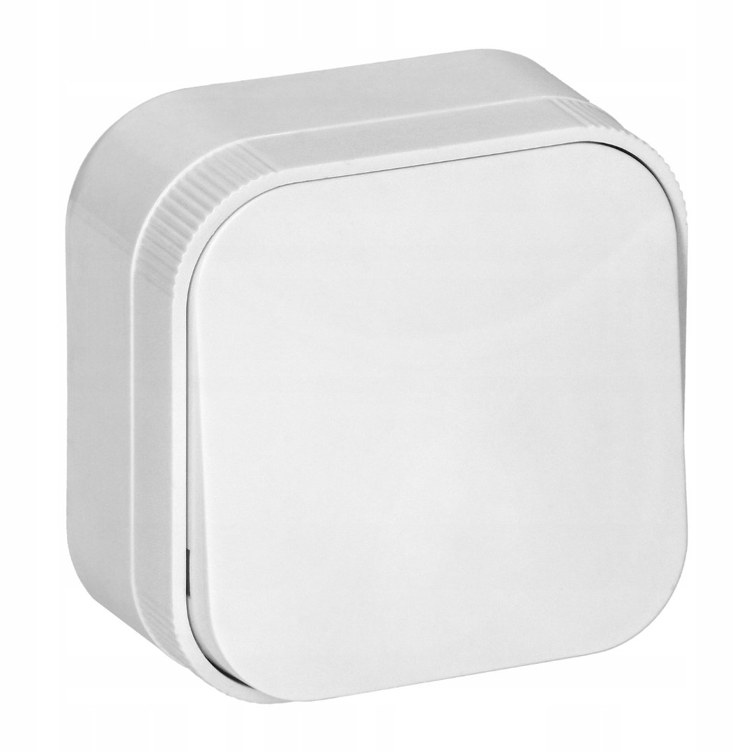 Slēdzis 1-pola, virsapmetuma, balts, ORNO / TIMEX