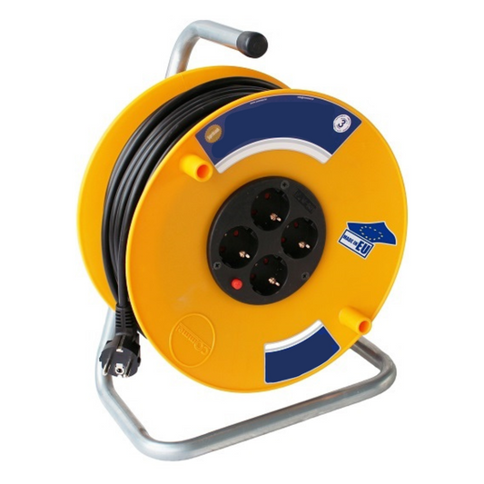 Pagarinātājs uz spoles 25m, vads 3x1.0, 16A, 2200W, IP20, Spector Light