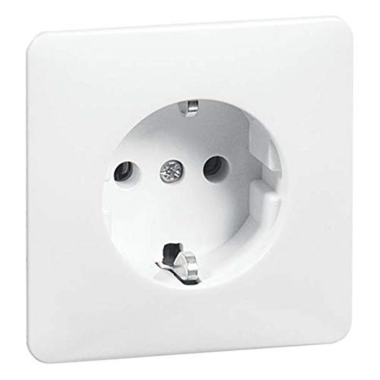 Rozete, balta, zemapmetuma, 16A, 250V, IP20, Peha by Honeywell, Vācija
