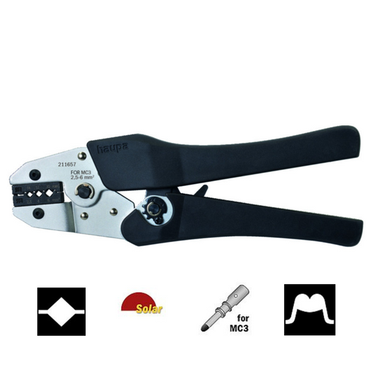 Presstangas saules paneļu vadiem/kabeļiem, MC3, Solar, 2,5-6mm2, HAUPA