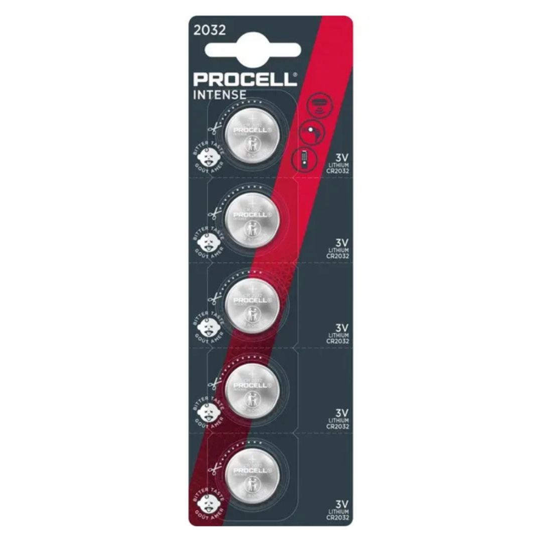 Baterijas CR2032, BL5, 3V, 5 gab., Intense Lithium, PROCELL
