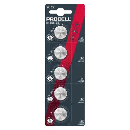 Baterijas CR2032, BL5, 3V, 5 gab., Intense Lithium, PROCELL