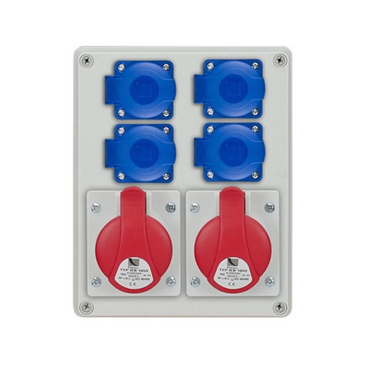 Rozešu sadalne R-BOX 240, 2x16A/5p, 4x230V, IP44, Pawbol