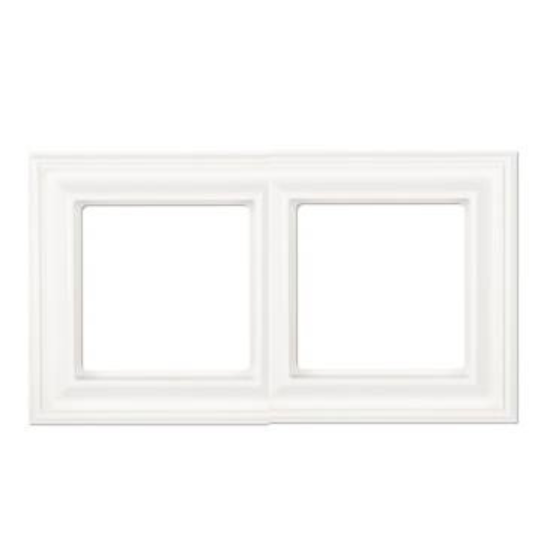 Rāmis 2-vietīgs, balts, DECO (Retro stils), priekš A un AS500 sērijas