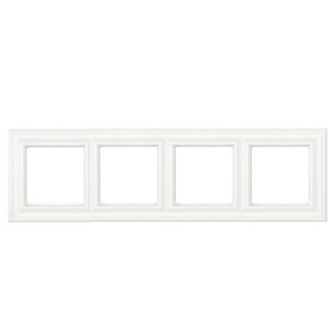 Rāmis 4-vietīgs, balts, DECO (Retro stils), priekš A un AS500 sērijas