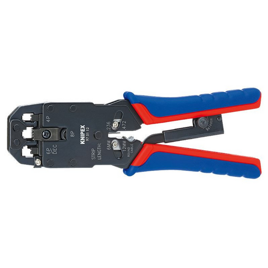 KNIPEX Profesionālas RJ uzgaļu uzspiešanas knaibles 97 51 12