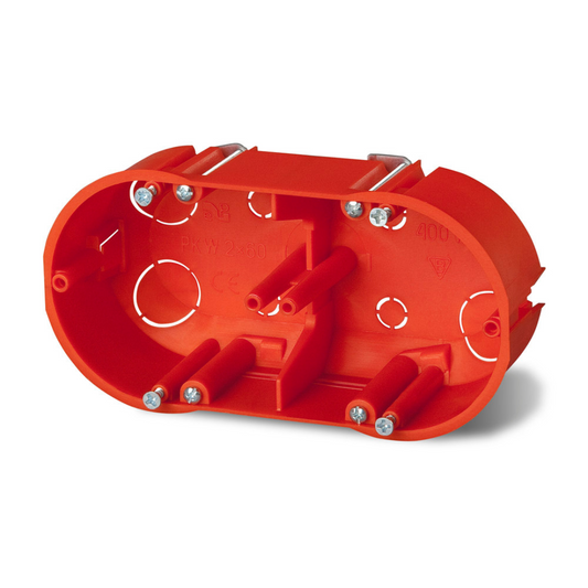 Instalācijas kārba 2-vietīga dobai (reģipša) sienai, Ø68mm, H47mm, Elektro-Plast