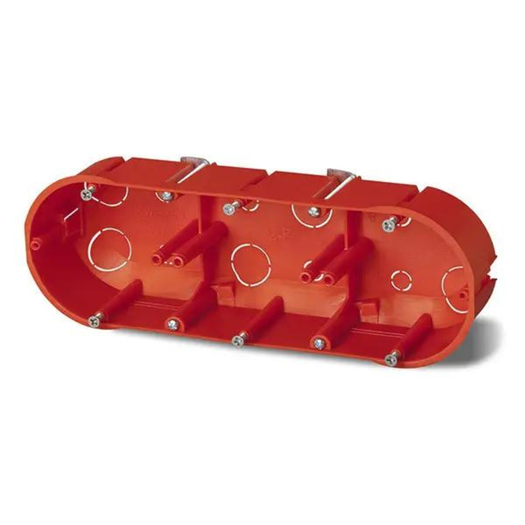 Instalācijas kārba 3-vietīga dobai (reģipša) sienai, Ø68mm, H47mm, Elektro-Plast