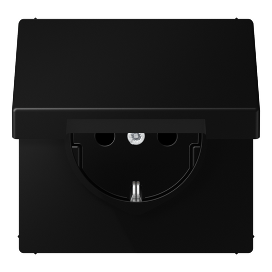 Rozete ar vāciņu IP44, matēta grafīta melna, LS990